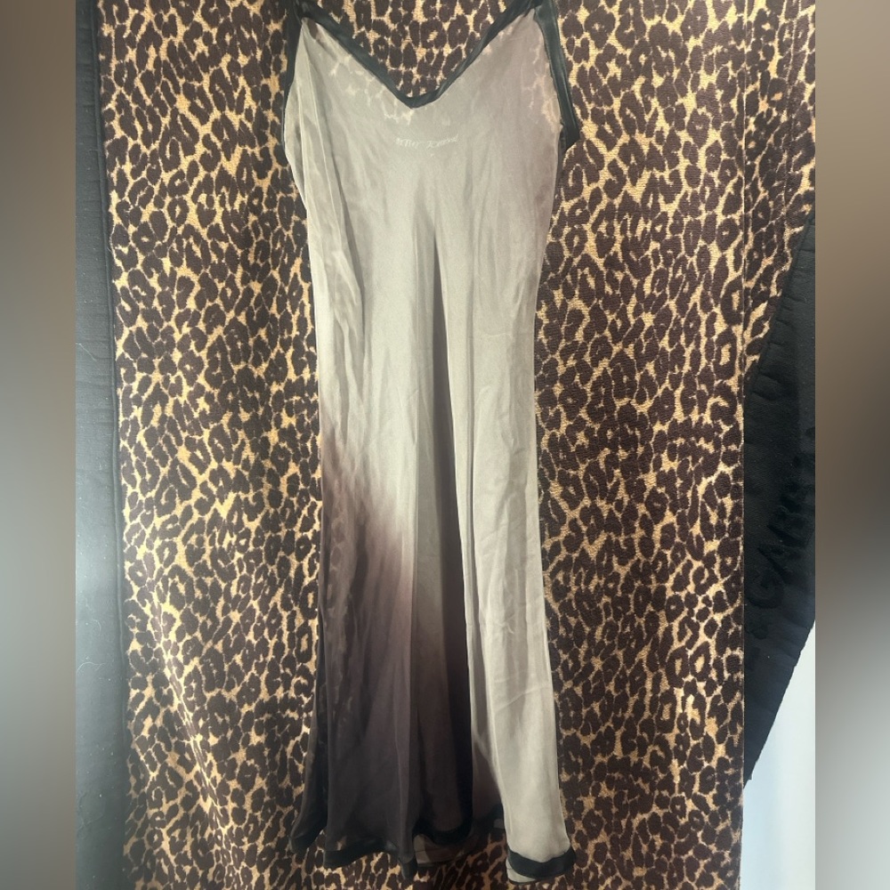 Vintage Betsey johnson Grey With Black Drop Dye No Slip Included Size Petite 90s
